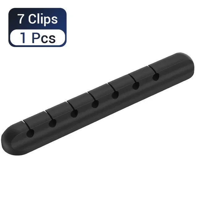 Silicone Cable Organizer, Minimalist Desk Cord Holder