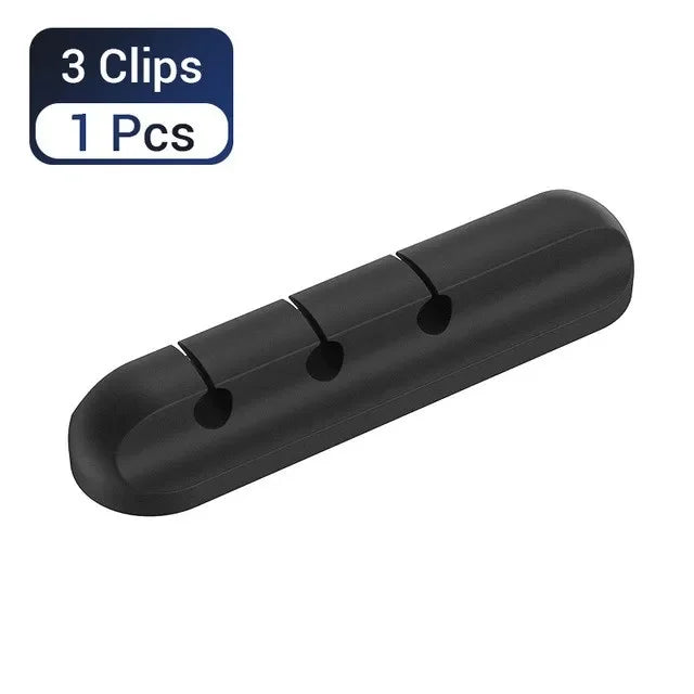 Silicone Cable Organizer, Minimalist Desk Cord Holder