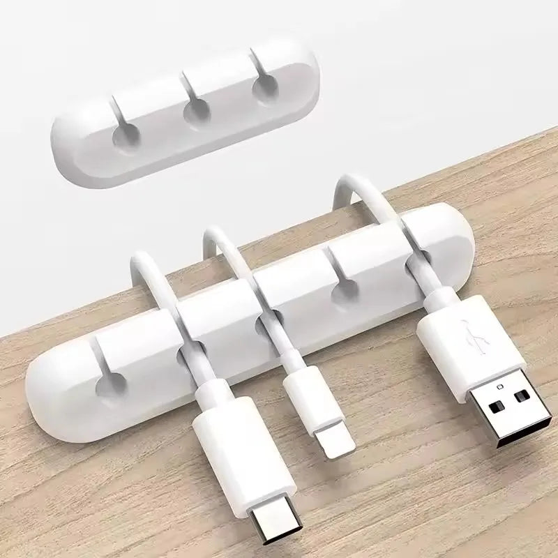 Silicone Cable Organizer, Minimalist Desk Cord Holder