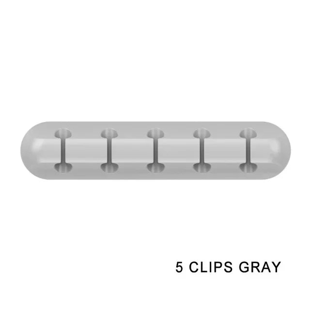 Silicone Cable Organizer, Minimalist Desk Cord Holder