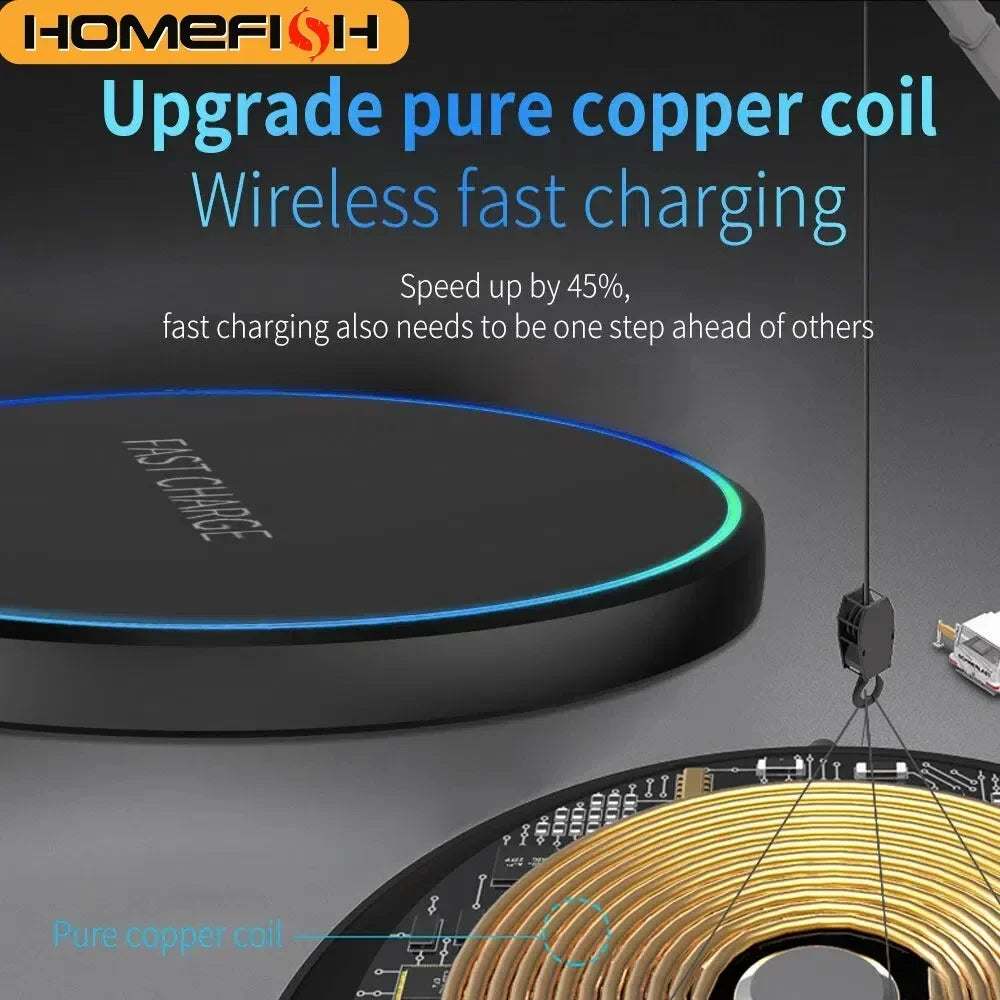 Wireless Charging Stand, Minimalist Fast Charger