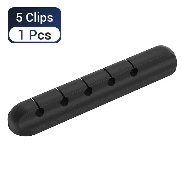 Silicone Cable Organizer, Minimalist Desk Cord Holder