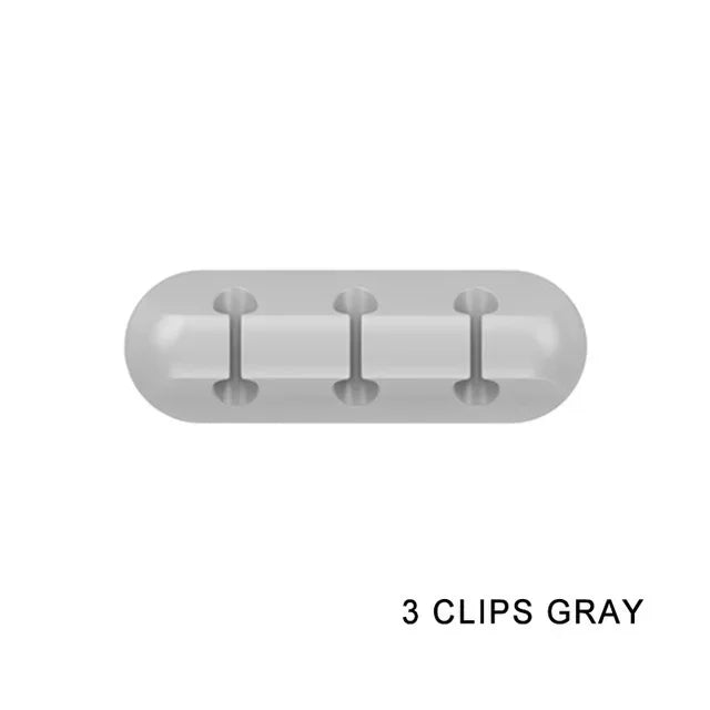 Silicone Cable Organizer, Minimalist Desk Cord Holder